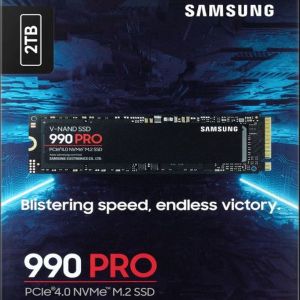 SAMSUNG 990 PRO SSD 2TB NVMe M.2 PCIe Gen4, M.2 2280 Internal Solid State Hard Drive, Seq. Read Speeds Up to 7,450 MB/s